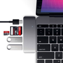 Concentratore USB 3.0 - Satechi - Tipo-C 3 in 1 - 3 x SuperSpeed - Grigio - Computer desktop