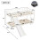 HOMAIRE Kids Cabin Bunk Bed with Slide White 2