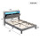 HOMAIRE Grey Velvet Upholstered Double Bed 2