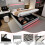 HOMAIRE Grey Velvet Upholstered Double Bed 6