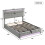 HOMAIRE Grey Velvet Upholstered Double Bed 2