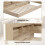 HOMAIRE 3FT Single Storage Bed White Oak 6