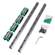 Rail linéaire 2Rail 4HGH20CA, 1800mm, avec 4 blocs coulissants pour machine CNC