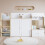 HOMAIRE White Pine High Sleeper Bed 90x190cm 3