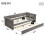 HOMAIRE Grey Velvet 3FT Single Daybed Sofa 2