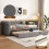 HOMAIRE Grey Velvet 3FT Single Daybed Sofa 5