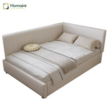 HOMAIRE Beige Upholstered 4ft6 Double Bed