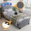 HOMAIRE Velvet Upholstered 3FT Grey Storage Bed 6