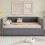 HOMAIRE Grey Velvet Daybed with Pull Out Trundle 4