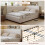 HOMAIRE Beige Upholstered 4ft6 Double Bed 5