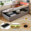 HOMAIRE Velvet 3FT Single Bed with Storage Grey 6