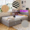 HOMAIRE Velvet 3FT Single Bed with Storage Grey 5