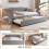 HOMAIRE Grey Velvet Upholstered 4ft6 Daybed 5