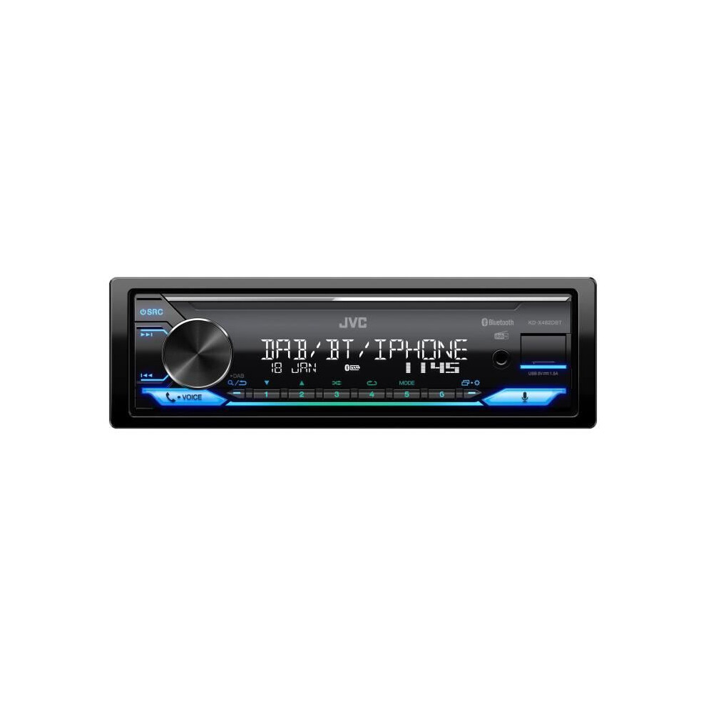 Jvc Autoradio Kd-X482dbt 1 Din Bluetooth Dab+ Usb Alexa Flac 4X50w - Image 2
