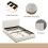 HOMAIRE 4ft6 Beige Upholstered Double Bed 5
