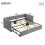 HOMAIRE Grey Velvet Daybed with Pull Out Trundle 6