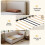 HOMAIRE 3ft Single Corduroy Upholstered Bed Beige 6