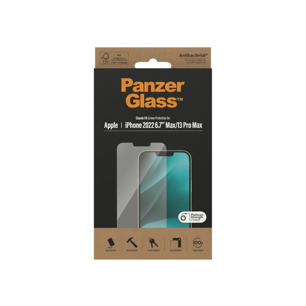 PanzerGlass Screen Protector Apple iPhone 14 Plus 13 Pro Max Classic Fit - Bild 7