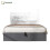 HOMAIRE Grey Velvet Hydraulic Storage Bed 4ft6 1