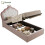 HOMAIRE Pink Velvet Hydraulic Storage Bed 3ft 1