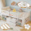 HOMAIRE White Pine Wood 3ft Single Storage Bed 6