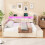 HOMAIRE 4ft6 Beige Upholstered Double Bed 4