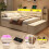 HOMAIRE 4ft6 Beige Upholstered Double Bed 5