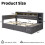 HOMAIRE Grey Upholstered 4ft6 Double Bed 2