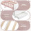 HOMAIRE Rabbit-Shaped Kids Bed White Pink 6