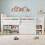 HOMAIRE White Pine Wood 3ft Single Storage Bed 4