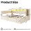 HOMAIRE 4ft6 Beige Upholstered Double Bed 2