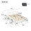 HOMAIRE White Wooden 4ft6 Double Storage Bed 6