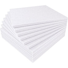 Set van 12 dichte akoestische panelen 30x30 cm, geluidsreductie, zachte witte kleur ABSORBEREND PANEEL
