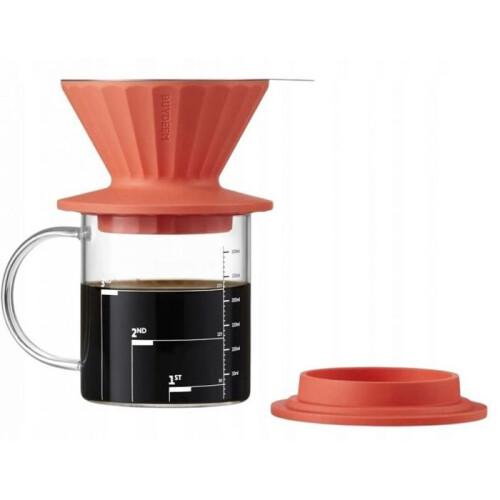 Clarks Früchteinfuser Clarks Teebereiter mit Filter BUYDEEM, Modell CD1024, leuchtend orange