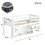 HOMAIRE White Pine Wood 3ft Single Storage Bed 2