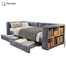 HOMAIRE 3FT Velvet Upholstered Daybed Grey