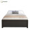 HOMAIRE Metal Double Bed with LED Lights Black 1