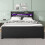 HOMAIRE Metal Double Bed with LED & Storage 3