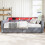 HOMAIRE Velvet 3FT Single Daybed Grey 4