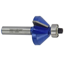 Fraise à chanfreiner - TIVOLY - Ø45mm - Lame en Carbure - Tige Ø8mm - Guide à roulement