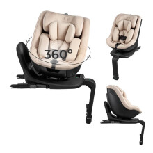 Kinderkraft I-GUARD PRO i-Size ISOFIX 360 61-105 cm drehbar neigbar mit seitlichem Schutz Beige