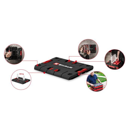 Einhell Adattatore Plateau Einhell E-Case (90 kg max., impilabile, bloccabile, può essere abbinato agli E-Case Einhell) 1