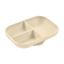 Assiette compartimentée bébé en silicone Terre Argile