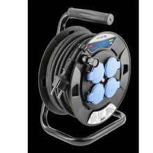 Prolunga con bobina - HT1E720 - 20 m - Cavo H05RR-F 3x1,5 mm - Protezione contro il surriscaldamento
