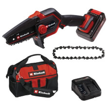 Einhell Mini Tronçonneuse sans fil GE-PS 18/15 Li Bag Kit PXC (18V) Livré avec Batterie 2,5 Ah et Chargeur