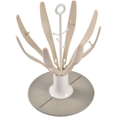 BEABA Egoutte-biberons pliable Flower - BEABA - Jusqu'à 8 biberons - Argile
