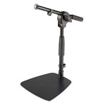 Microfoonstatief - K&amp;M - 25995 - Compact - Hoogte verstelbaar 28,5–40 cm - Draaibare arm, basis 200x200 mm