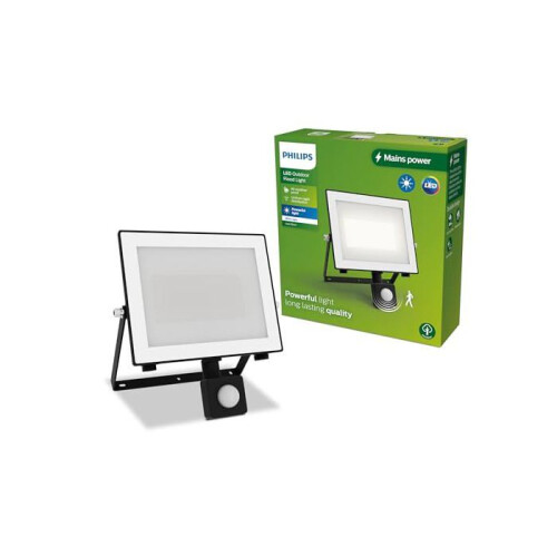 Philips Buitenprojector met sensor - Philips - 50W - 3000K - Warm wit - 4500 lumen - IP65 - Bewegingssensor 1