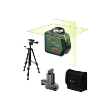 BOSCH Laserlinjat - PLL 360-15G - Mukana jalusta TT 120, kiinnike MM3, suojapussi + 1 Li-ion akku