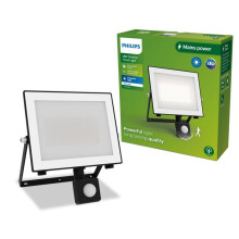 Buitenprojector met sensor - Philips - 50W - 3000K - Warm wit - 4500 lumen - IP65 - Bewegingssensor